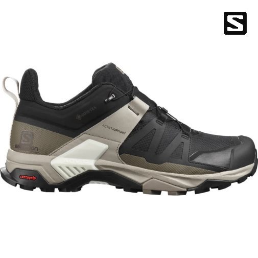 Tenis Senderismo Salomon X Ultra 4 GTX Hombre Negros Verde Oliva | MX XEST280